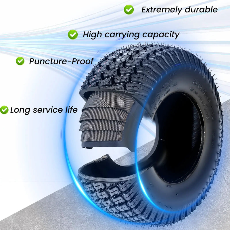 Set of 2 15x6.00-6 Lawn Mower Tires by HouseOfZazla