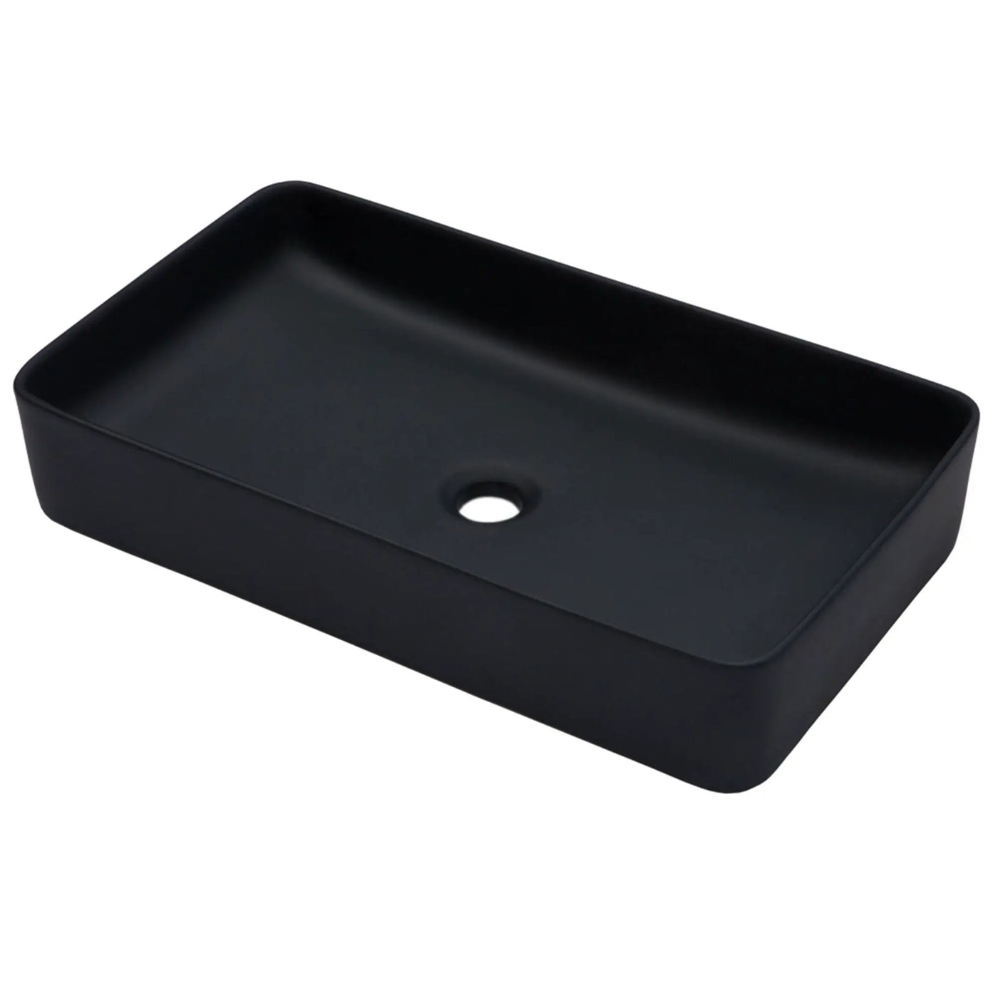 Modern Ceramic Rectangular Bathroom Vessel Sink With European Design by HouseOfZazla