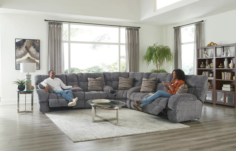 Ashland - Reclining Sectional With 4 Lay Flat Reclining Seats by Unique Piece Furniture