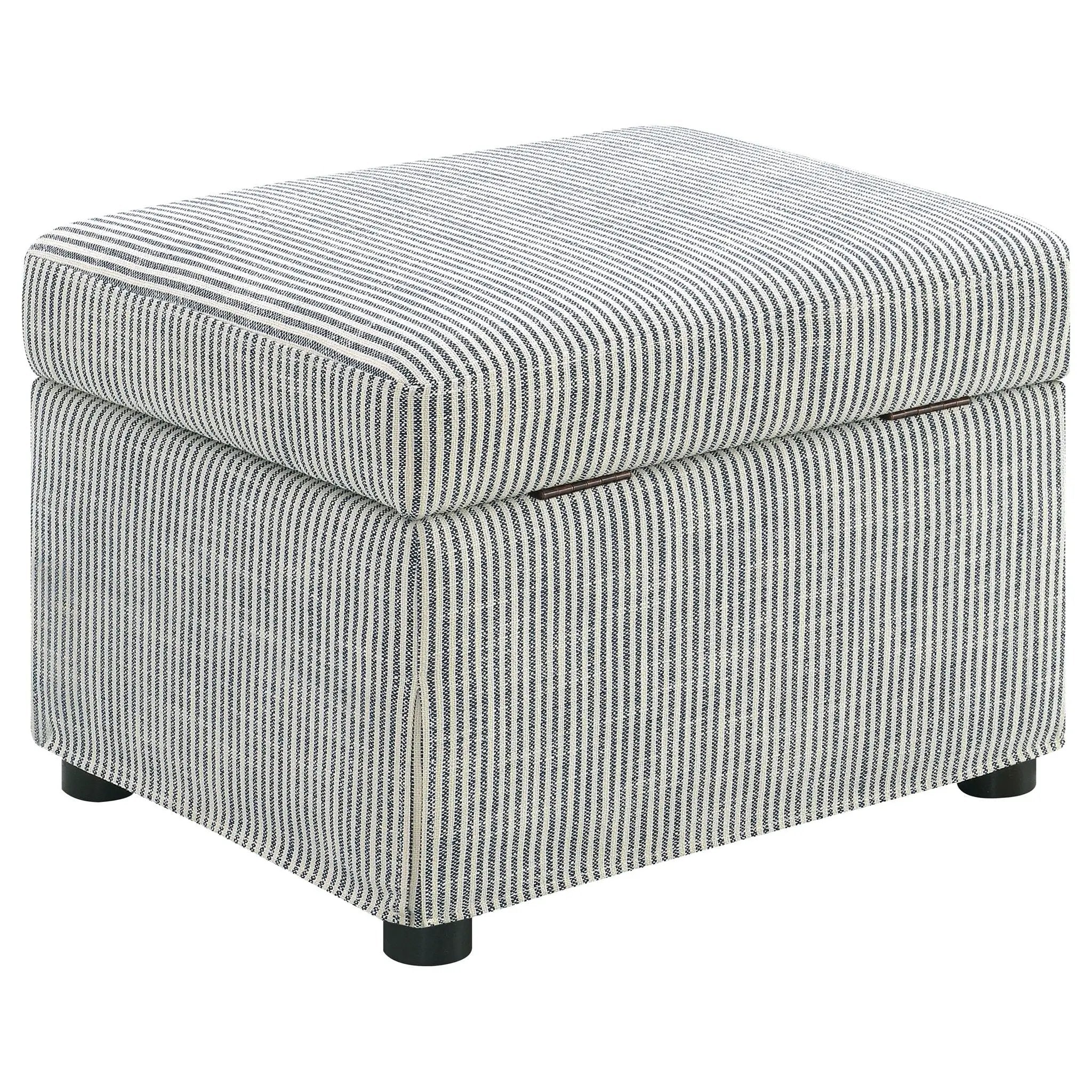 Winter Upholstered Hydraulic Lift Top Storage Ottoman Grey by Unique Piece Furniture