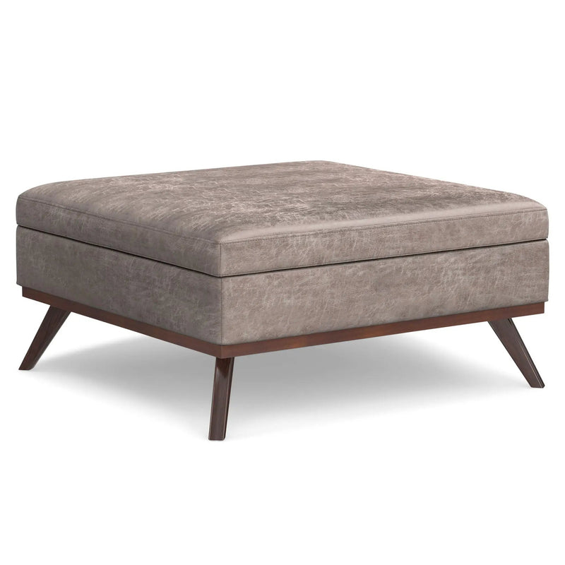 Owen - Multifunctional Square Coffee Table Storage Ottoman by HouseOfZazla