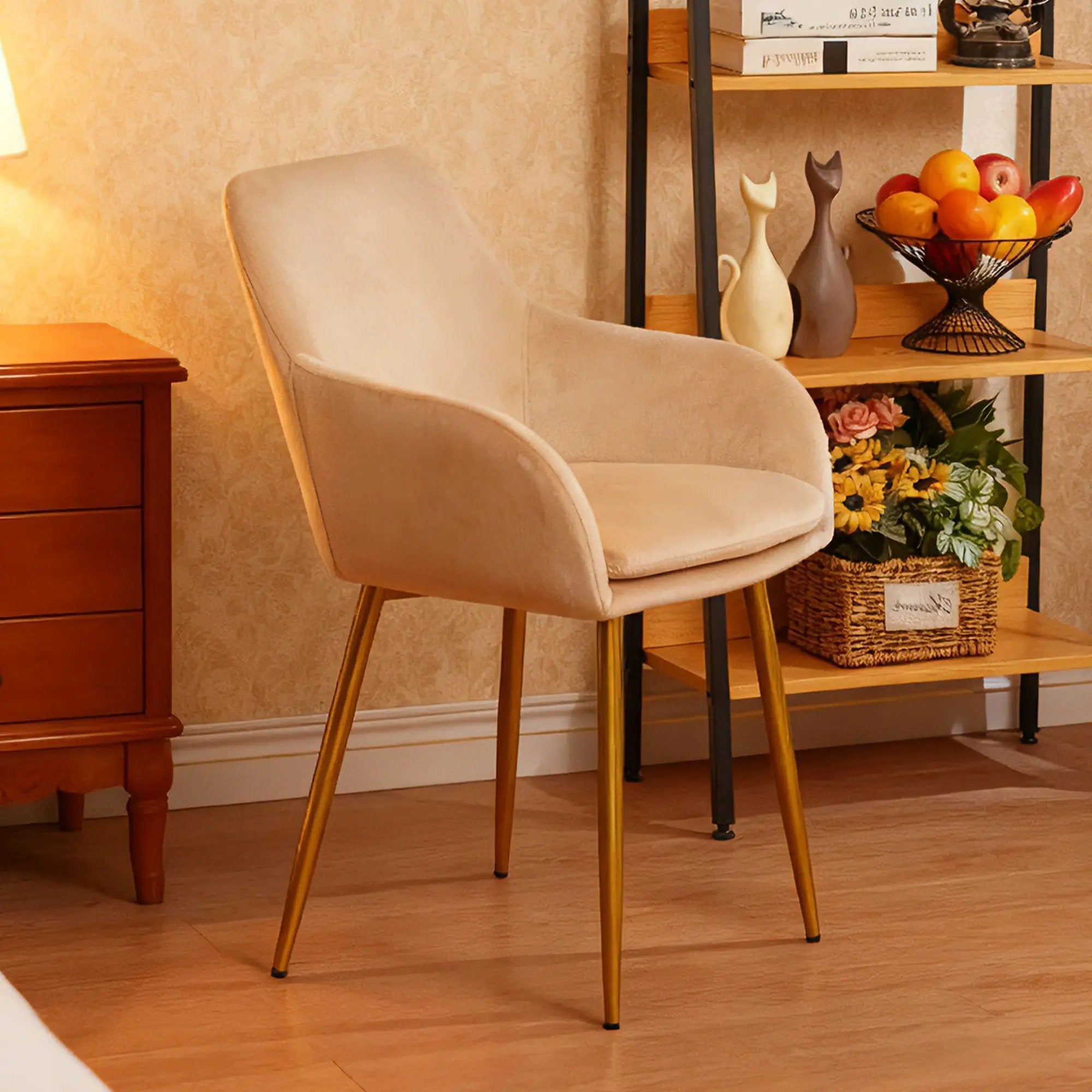 Dining Chair Set For Dining Rooms (Set of 2) - Beige by HouseOfZazla