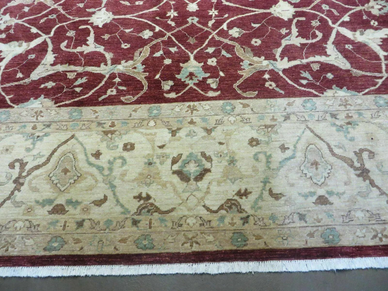 10' X 14' Vintage Handmade PESHAVAR CHOBI Pakistani Agra Wool Carpet Nice by Jewel Rugs