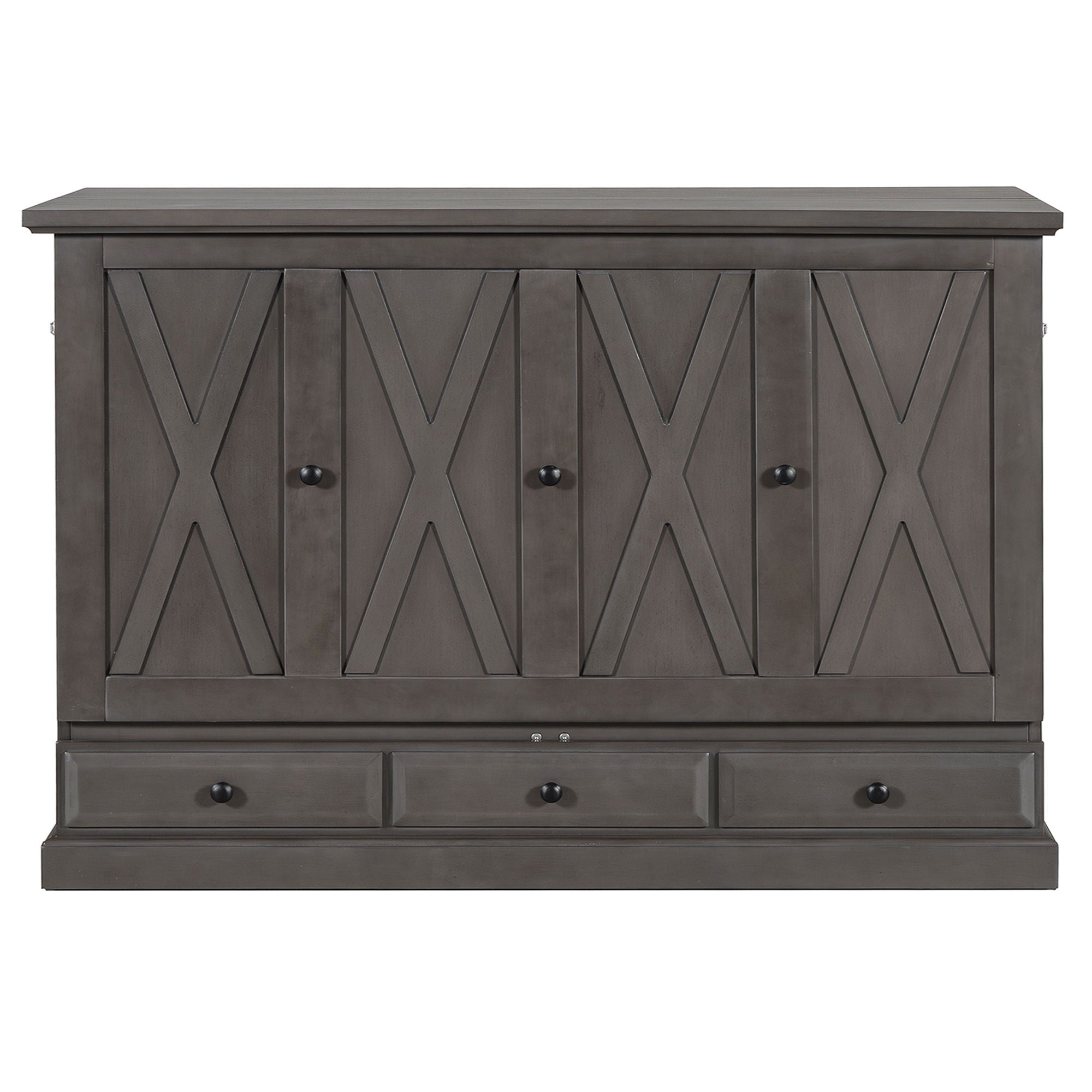 Murphy Bed Chest Cube Cabinet With Charging Station And Large Storage Drawer by HouseOfZazla