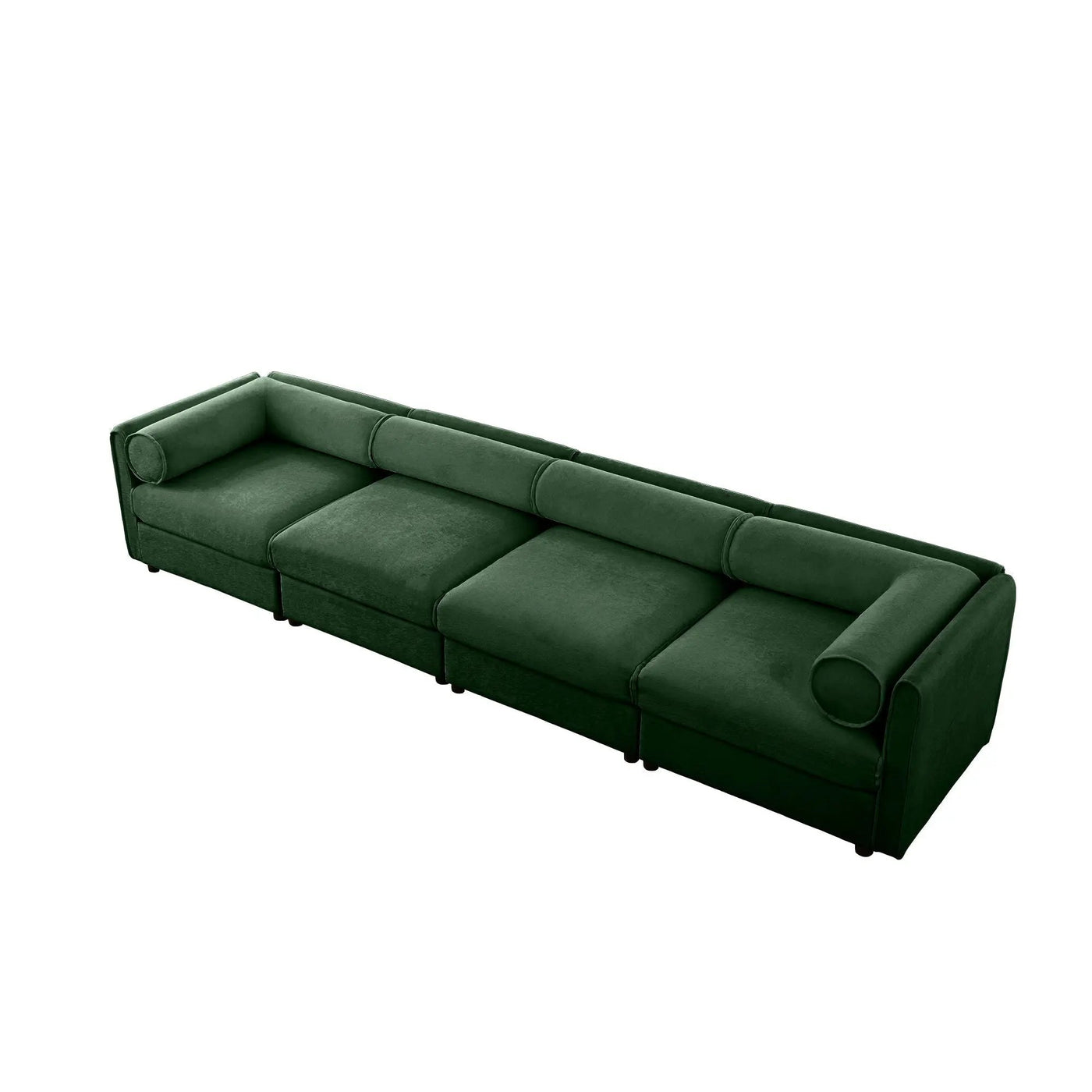 Stylish Sofa With Storage Seat And Cylindrical Backrest by HouseOfZazla