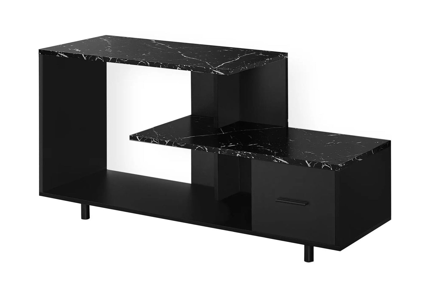 TV Stand, Console, Media Entertainment Center, Storage Drawer, Contemporary by HouseOfZazla