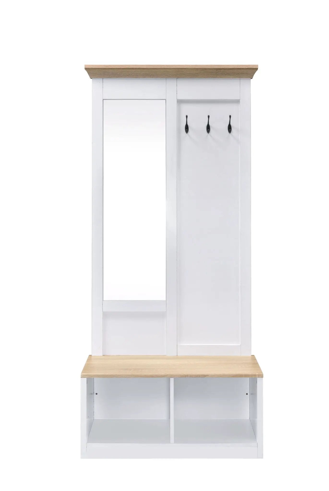 Melati - Hall Tree - Light Oak / White by Unique Piece Furniture
