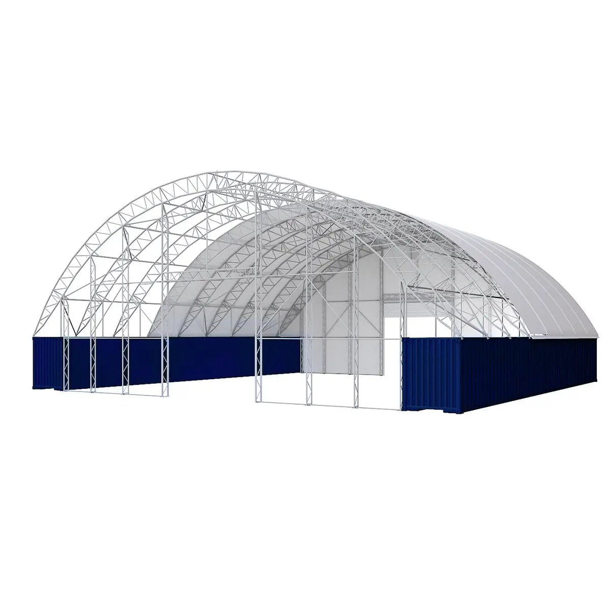 80'x80'x25' Double Truss Container Canopy Shelter– Reinforced Series by Chery Industrial