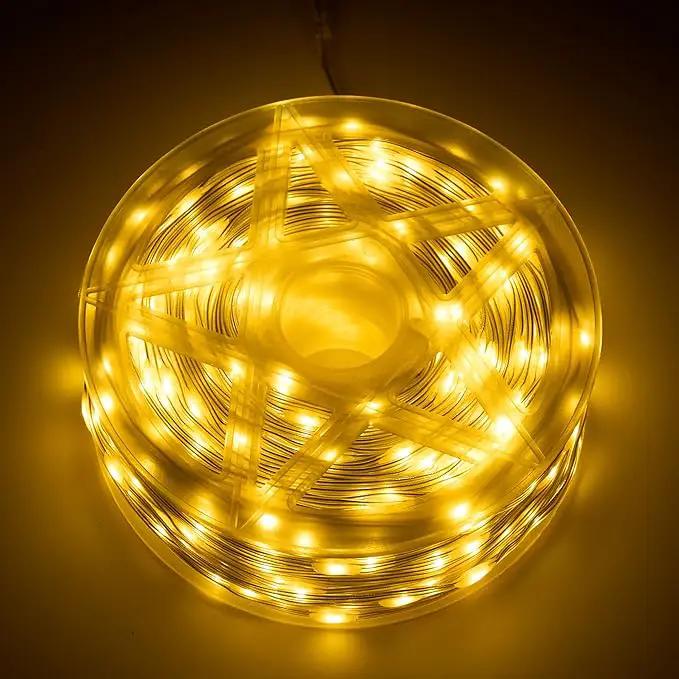 Joiedomi 600 LED Christmas Lights Outdoor,197 FT Warm White Christmas Tree Lights with 8 Modes Timer, PVC Clear Wire String Lights with Reel for Indoor Outdoor Holiday Xmas Eve Night Decorations by GreenHaven Gardens
