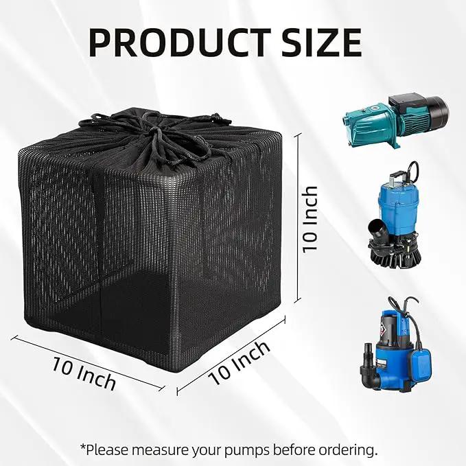 Fineday Pond Filter, Anti-Clogging Cube Outdoor Mesh Water Pump Barrier Bag Box Basket (10 inch) by GreenHaven Gardens