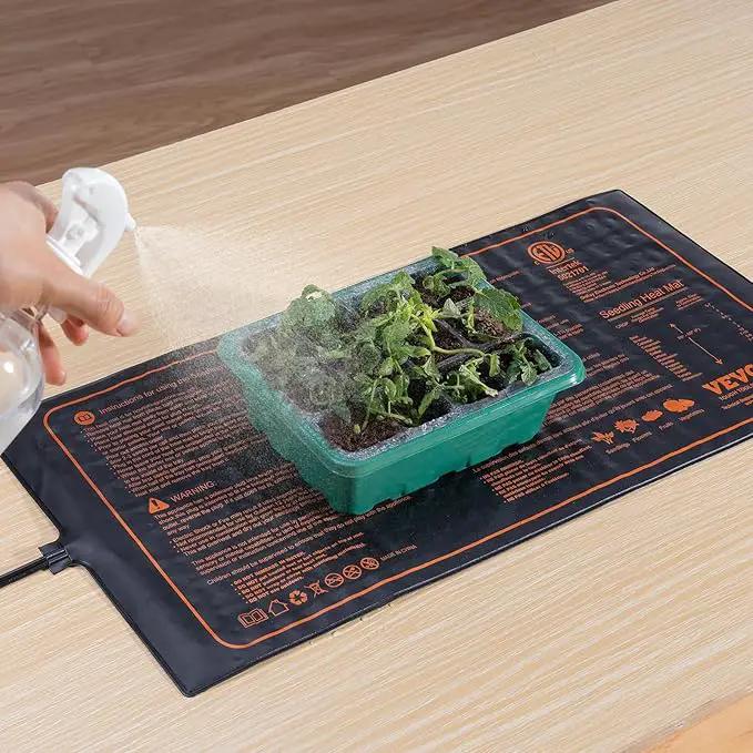 VEVOR 2 Pack Seedling Heat Mat 10"x 20.75", MET-Certified Warm Hydroponic Plant Heating Pad for Seed Starting, Waterproof Heating Mats for Germination, Indoor Gardening Tested toStandards by GreenHaven Gardens