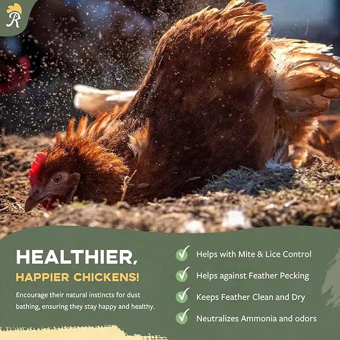 Chicken Dust Bath - 7lbs, Made in USA Natural Dust Bath for Chickens - Ideal Chicken Dust for Bath Tub Mix - Poultry Dust Powder for Chicken Coop by GreenHaven Gardens