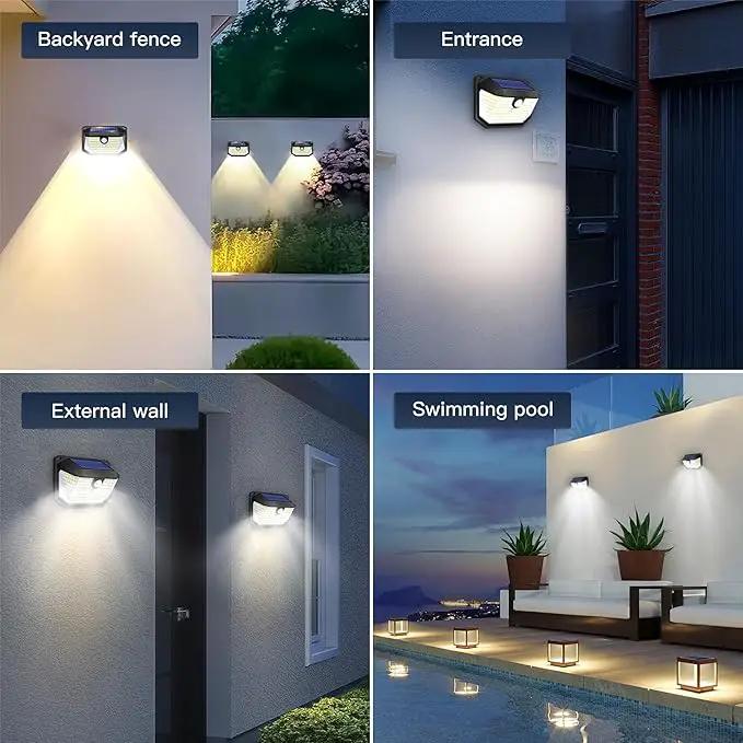 Solar Lights Outdoor Motion Sensor, 178 LED 300LM Waterproof IP65, Wall Mounted Security Light with 3 Modes, 270° Wide AngleWide Angle, Solar Powered for Garden, Yard, Patio, Front Door(8Pack) by GreenHaven Gardens