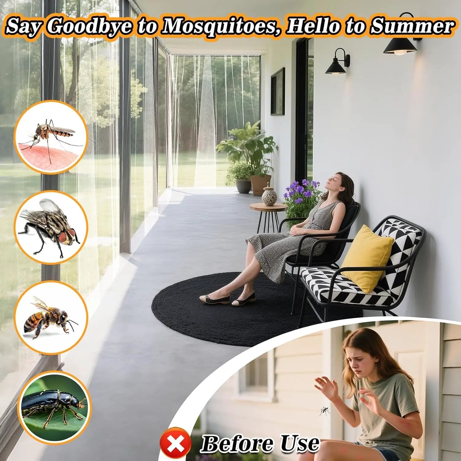 2Pcs 13x10ft Mosquito Net, Mesh Netting for Patio Skin and Plants Protection, Garden Bird Bug Screen, White by GreenHaven Gardens