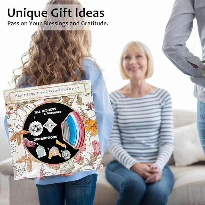Wind Spinner Creates a Fluttering Butterfly 3D Animations Effect,Wind Spinners Ouddoor Butterfly Gift for Women/Grandma/Mom/Wife,12inch Mandala Wind Spinner Hanging Garden Yard Art Decor by GreenHaven Gardens