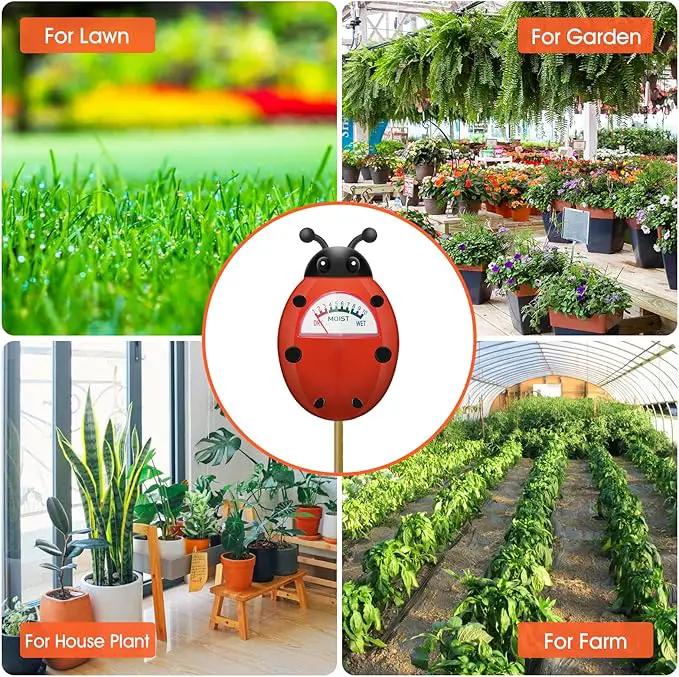 UNIWA Soil Moisture Meter, Plant Moisture Meter, Soil Hygrometer Sensor for Gardening, Farming, Indoor, and Outdoor Plants, Plant Water Monitor Gardening Gifts, No Batteries Required, 2-Pack by GreenHaven Gardens
