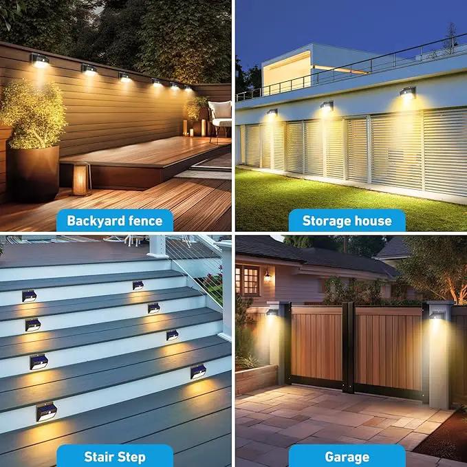 Solar Motion Sensor Lights Outdoor [ 12 Packs/138 LED ] Solar Fence Lights with 3 Lighting Modes, Solar Powered Security Lights Waterproof for Outside Yard Garden Backyard Deck Step Garage,Warm White by GreenHaven Gardens