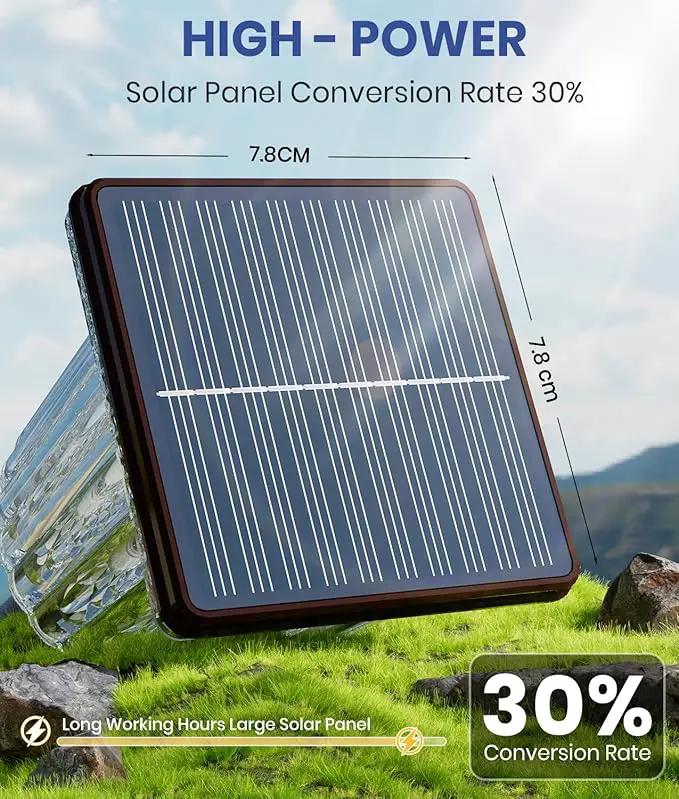 Super Bright Solar Pathway Lights Outdoor Powered,Adjustable Warm&Cool White,Waterproof IP65 Garden Decor Landscape Lighting Outside for Yard/Patio/Walkway/Driveway/Landscape (Cocoa Brown, 4 Pack) by GreenHaven Gardens