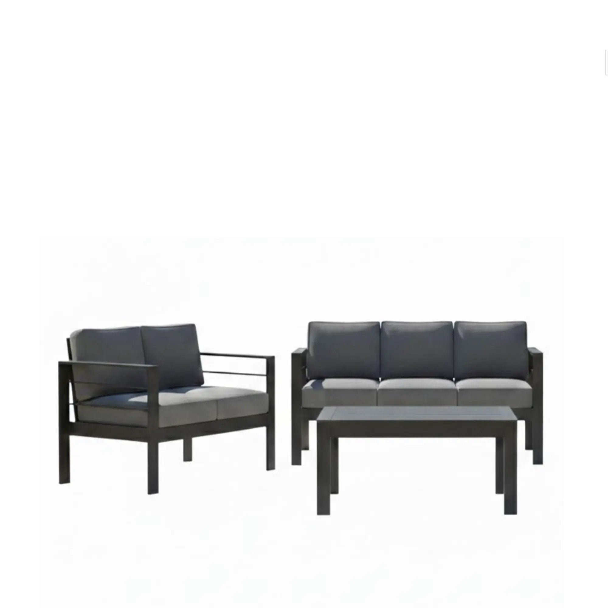 Outdoor Patio Set, All-Weather With Thick Cushions by HouseOfZazla