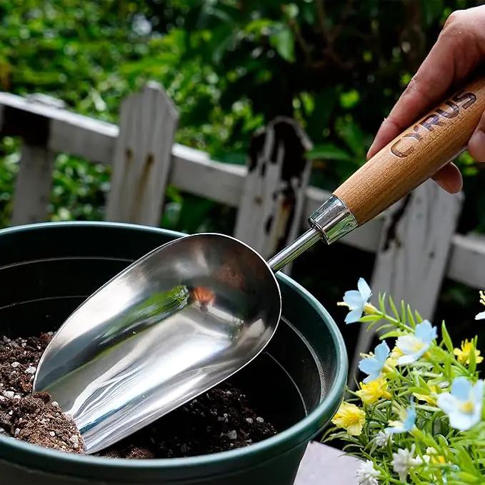 CYRUS Garden Trowel, 13" Stainless Steel Garden Shovel, Compact Garden Spade for Garden Plant Transplanting, Digging and Weeding by GreenHaven Gardens