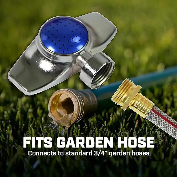 Chapin 6-9488: Square Pattern Spot Sprinkler 2 Pack, 360 Degree Sprinkler Head for Small Gardens and Lawns, Up to 30-Feet Coverage Area, Lawn Sprinkler, Small Area Yards and Garden Watering, Blue by GreenHaven Gardens