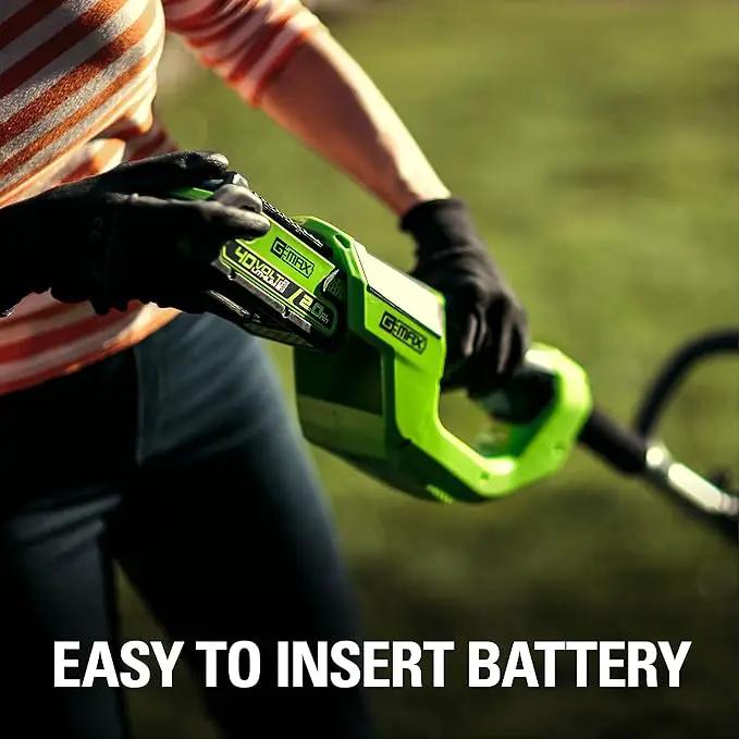 Greenworks 40V 12" Cordless String Trimmer, 2.0Ah Battery and Charger Included by GreenHaven Gardens