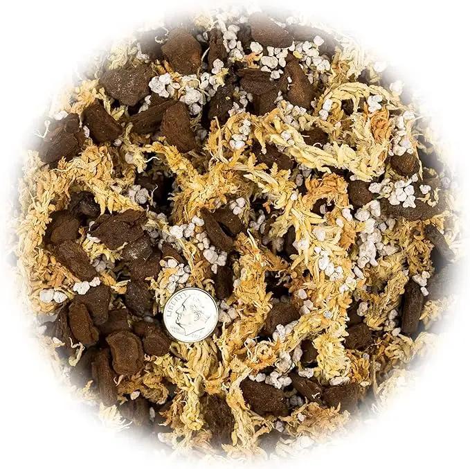 Premium Sphagnum Moss, Perlite and New Zealand Pine Bark Blend for Carnivorous Plants - 10 Quart - Perfect for Venus Fly Traps, Pitcher Plants, Sarracenia, Butterworts, and Sundews by GARDENERA by GreenHaven Gardens