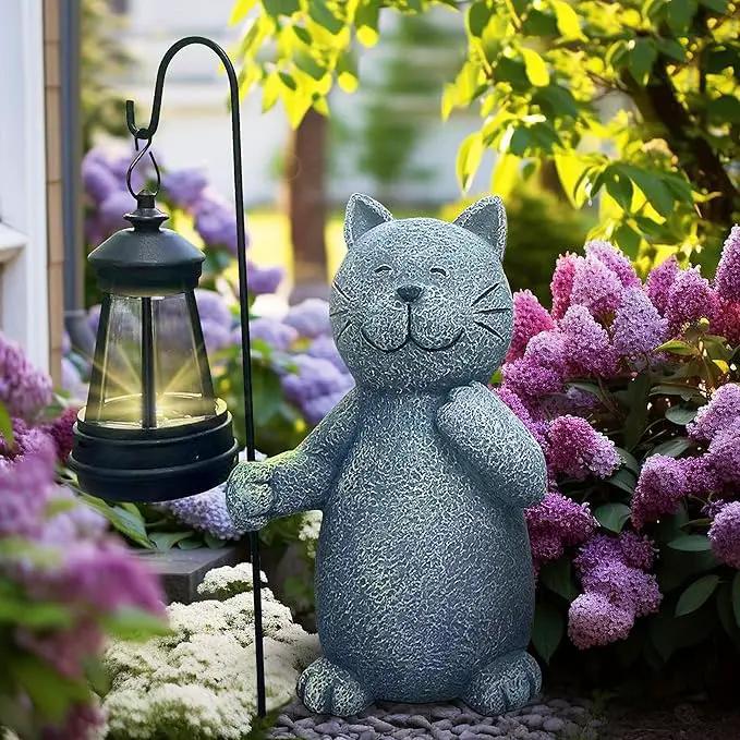 Solar Garden Decor Statues Figurine: Garden Art for Patio Balcony Yard Lawn - Unique Christmas Birthdays Gifts for Mom Grandma Women Wife Sister by GreenHaven Gardens