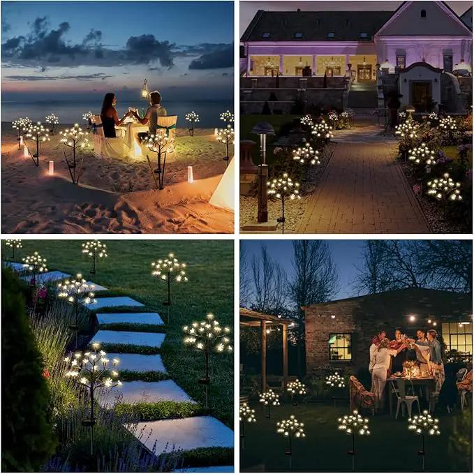 Solar Garden Lights Garden Decor, Solar Flowers Lights Outdoor Decorative,2Pack 40LED Solar Lights Outdoor Garden Waterproof for Outside Yard,Lawn,Patio,Pathway Decorations Gardening Gifts by GreenHaven Gardens