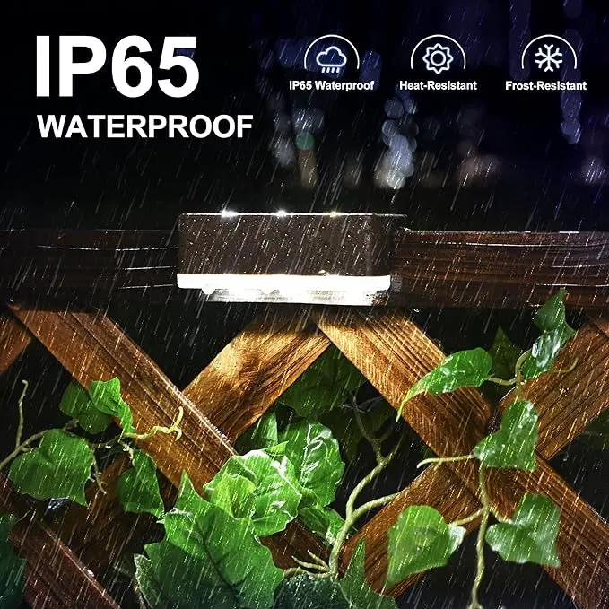 SOLPEX Solar Fence Lights, 6 LEDs Solar Lights Outdoor Waterproof Solar Powered for Deck, Stair, Front Porch, Balcony, Walkway, Garden, Yard, Patio, Pool Decor, IP65 Waterproof (16 Pack, Cold White) by GreenHaven Gardens
