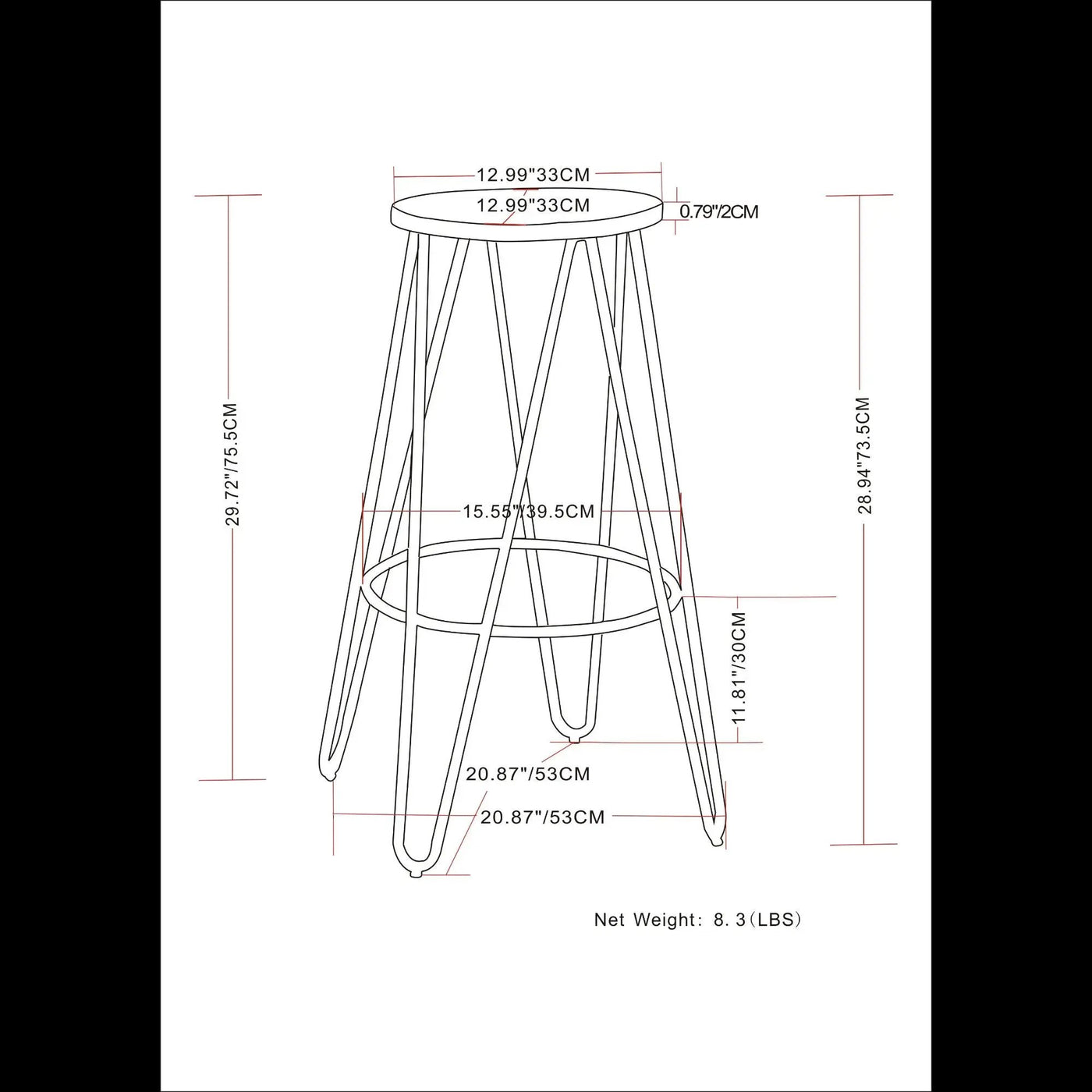 Simeon - Multifunctional Metal Stool With Wood Seat by HouseOfZazla
