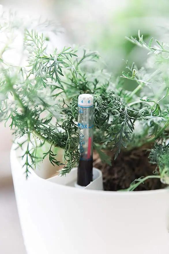 GARDENIX DECOR Self Watering Pots for Indoor Plants 3 Pack - Flower Pot with Water Level Indicator for Plants, Grow Tracking Tool - Self Watering Planter Plant Pot - Coco Coir - White by GreenHaven Gardens