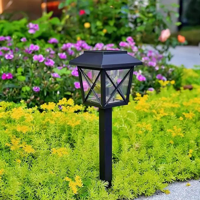 Large Rotating Solar Lights Outdoor Waterproof 2 Modes Twinkling Decorative Lights for Garden Yard Pathway Walkway Decorations Landscape Lighting. (Set of 4) by GreenHaven Gardens