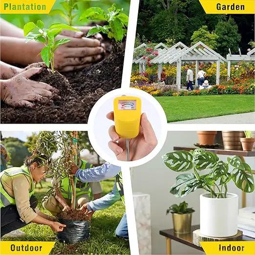 Soil Moisture Meter Long Stem Deep Use, Plant Hygrometer, Water Monitor Tester, for Garden, Flower pots, Lawn, 2 Pack by GreenHaven Gardens