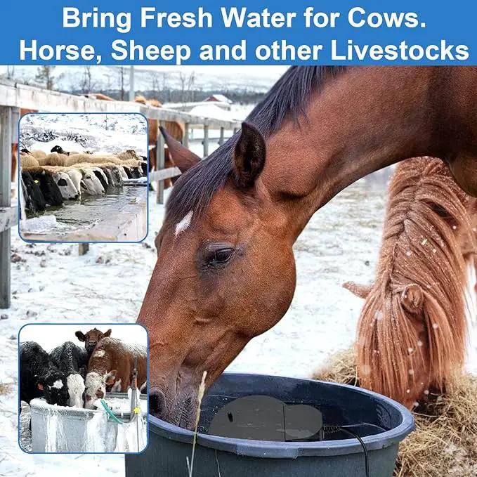 Bird Bath Heater,250W pond heater, Full-Covered Aluminum Bird Bath Heater for Outdoors in Winter,Stock Tank Heater with Thermostatically Controlled,Chicken Water Heater-Deicer,livestock water heater by GreenHaven Gardens