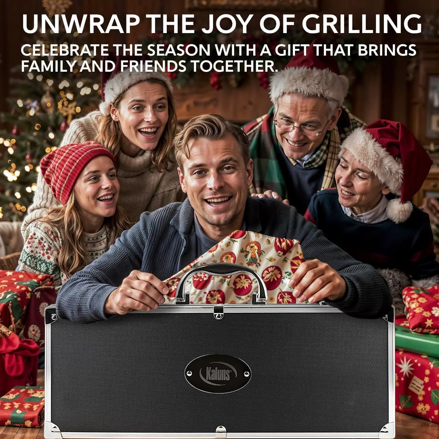 Kaluns Grilling Accessories, Birthday Gifts for Men Grilling Gifts, Heavy Duty Stainless Steel BBQ Grill Tools Set for Outdoor Grill with Aluminum Case and Apron, Husband Dad Gifts for Christmas by GreenHaven Gardens
