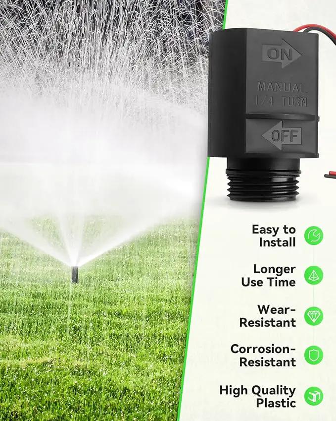 Potted Latching DC Solenoid Assembly, Irrigation Sprinkler System DC Solenoid, Sprinkler Controller Solenoid Fit for Rain Bird DV DVF ASVF PGA PEB PESB GB EFB-CP BPE BPES Series valves, K80920 by GreenHaven Gardens