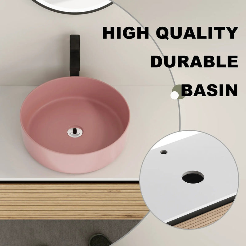30" Wall-Mounted Bathroom Vanity with Art Ceramic Sink by HouseOfZazla