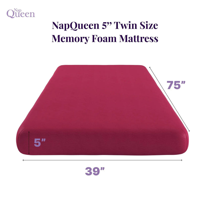 5" Memory Foam Mattress With Responsive Support And Breathable Cover by HouseOfZazla