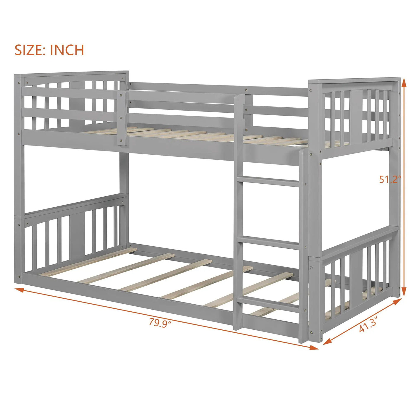 Solid Construction Bunk Bed & Ladder by HouseOfZazla