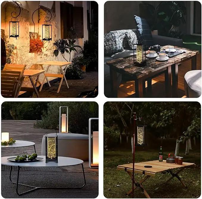 Solar Lanterns Outdoor Hanging - Solar Table Lights Waterproof Landscape Lights - Fairy Lights with 36 Warm White LED Designs for Outdoor Tabletop Patio Garden Yard and Pathway Decoration(1 Pack) by GreenHaven Gardens