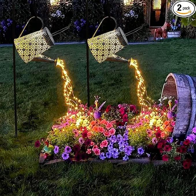 VOOKRY Solar Watering Can Lights, 2 Pack Large Hanging Solar Lights Outdoor Waterproof Garden Decor Outside for Patio Yard Porch Lawn Landscape Gardening Gifts for Mom Women Grandma Birthday by GreenHaven Gardens