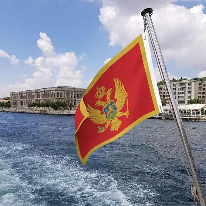 Montenegro Flag Garden Yard House 2x3 ft Flags Double Sided Print Banner Indoor Outdoor Party Home Decorations for Boat Dorm House Balcony by GreenHaven Gardens