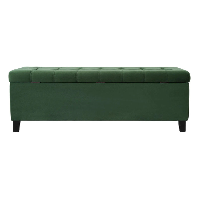 Upholstered Storage Ottoman Bench, Foot Rest For Bedroom by HouseOfZazla