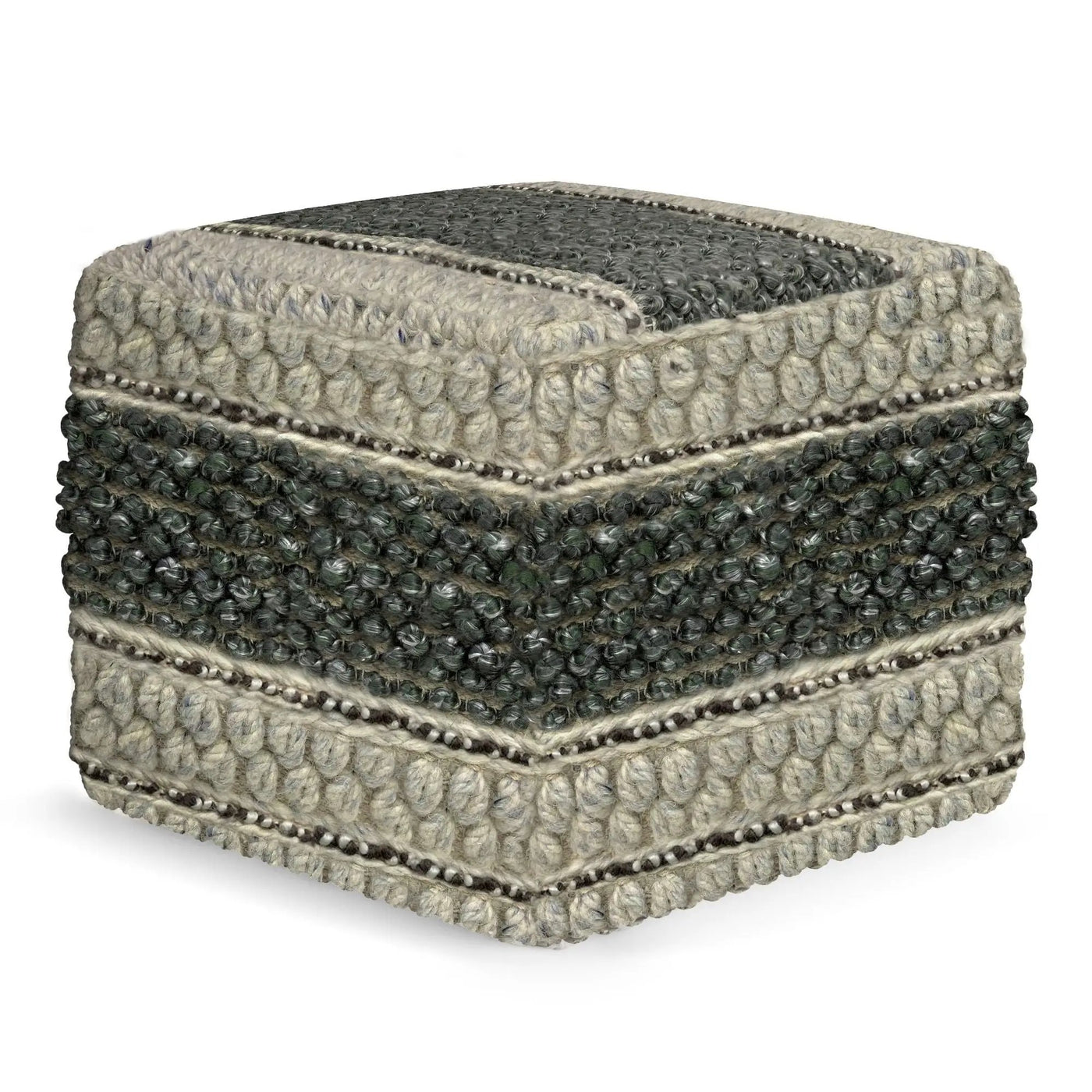 Grady - Handcrafted Square Pouf by HouseOfZazla