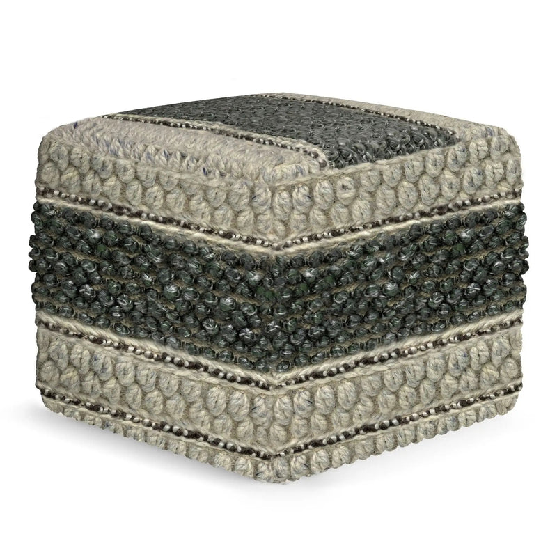 Grady - Handcrafted Square Pouf by HouseOfZazla