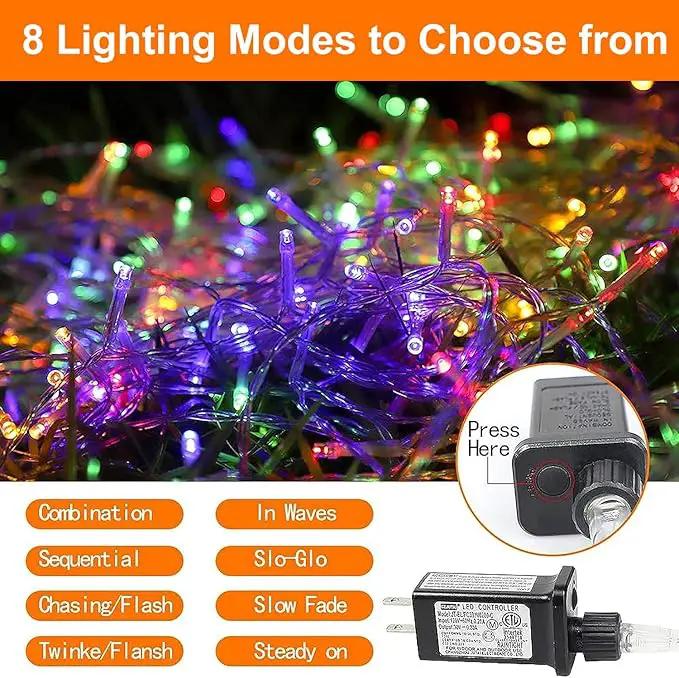 Christmas Decoration Lights, Outdoor Christmas String Lights 320 LED 11.5 Ft Waterfall Tree Lights with Big Star Topper 8 Light Modes for Christmas New Year Holiday Garden Yard Indoor Outdoor Decor by GreenHaven Gardens