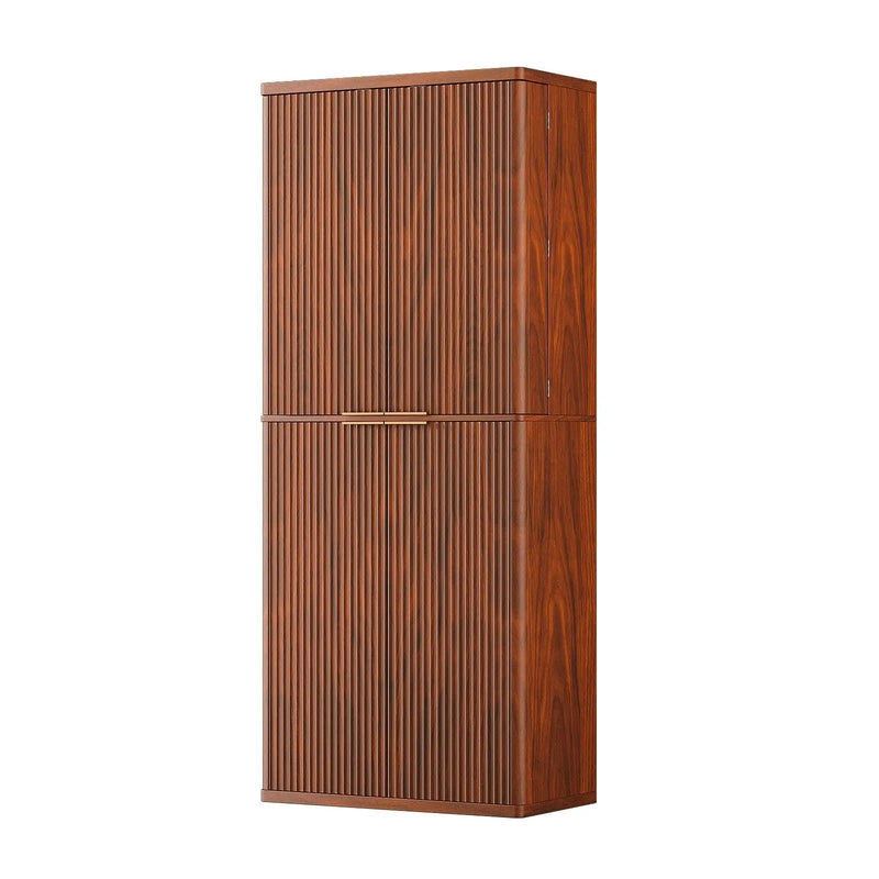Kitchen Pantry Cabinet With 6 Doors by Unique Piece Furniture
