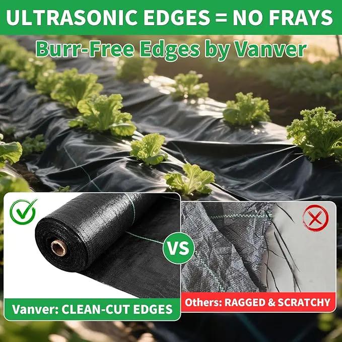 6FT X 180 FT Weed Barrier Landscape Fabric Heavy Duty,3.2 OZ Premium Garden Weed Blocker Fabric for Weed Control, Plastic Ground Cover with Woven Weed Cloth,Durable Landscaping Fabric by GreenHaven Gardens