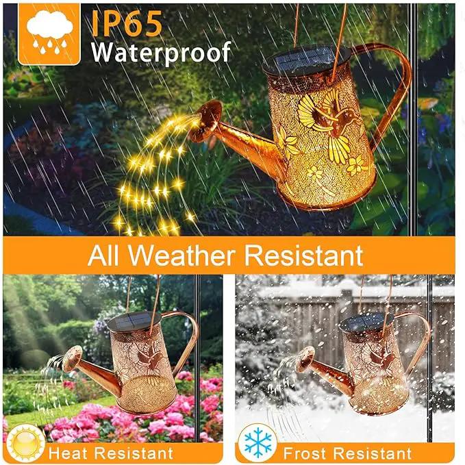 Solar Watering Can Lights,Hummingbird Mother's Day Gifts for Women Mom Grandma Birthday, Large Hanging Solar Lantern Waterproof Outdoor Garden Decorations for Yard Porch Landscape Patio Pathway by GreenHaven Gardens